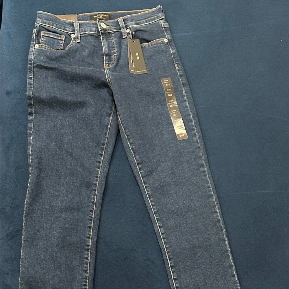 Banana Republic Dark Blue Straight Leg Jeans